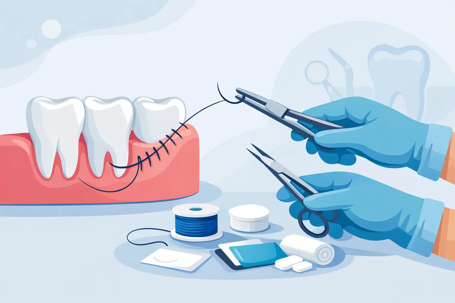 Cómo elegir sutura dental sin improvisar