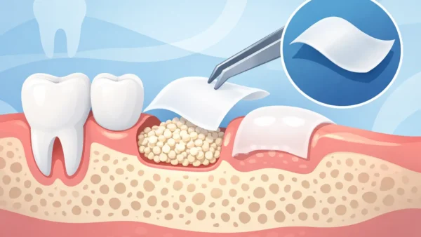 Membrana reabsorbible para injerto dental