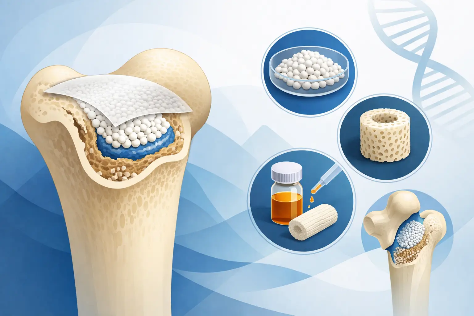 Qué biomaterial usar en regeneración ósea