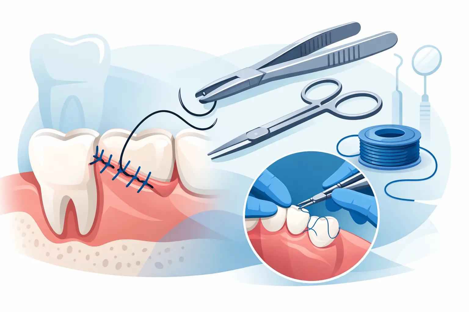 Suturas odontológicas: cómo elegir bien
